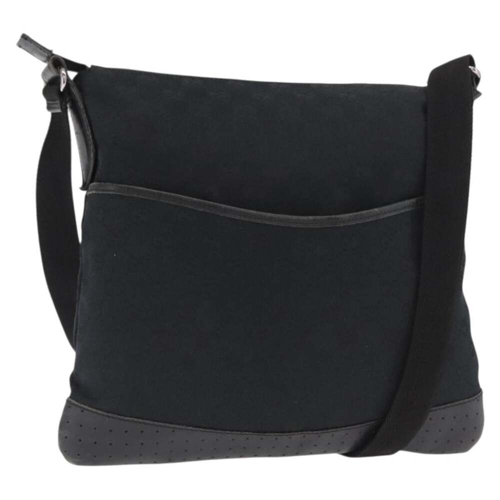 Gucci GG Canvas Shoulder Bag Black